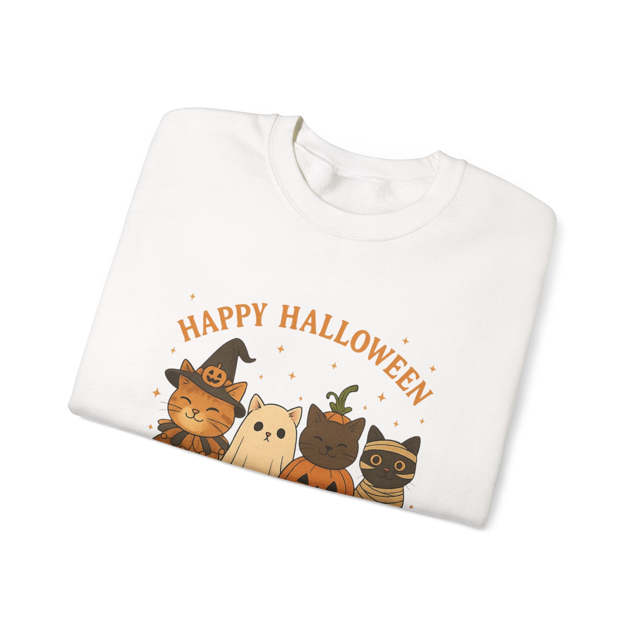 Unisex - Halloween Cat Crewneck Sweatshirt