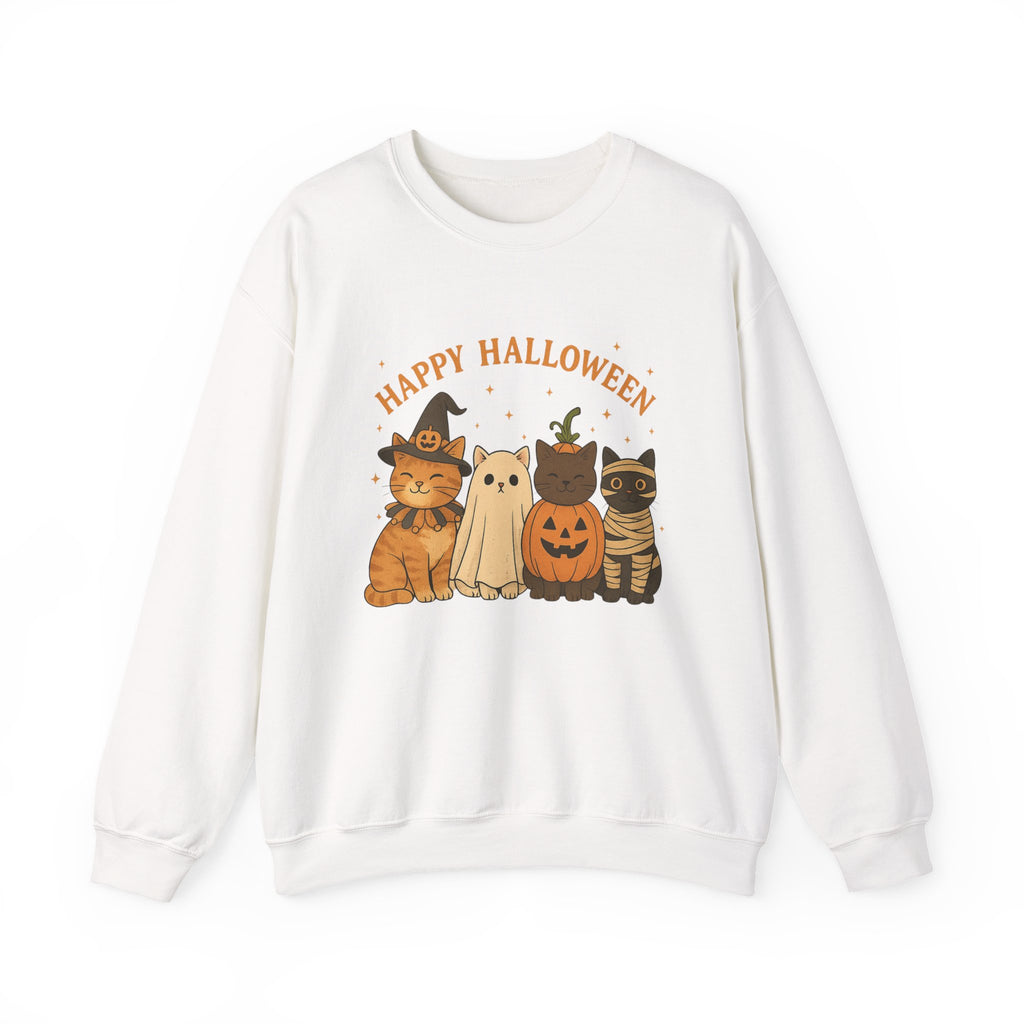 Unisex - Halloween Cat Crewneck Sweatshirt