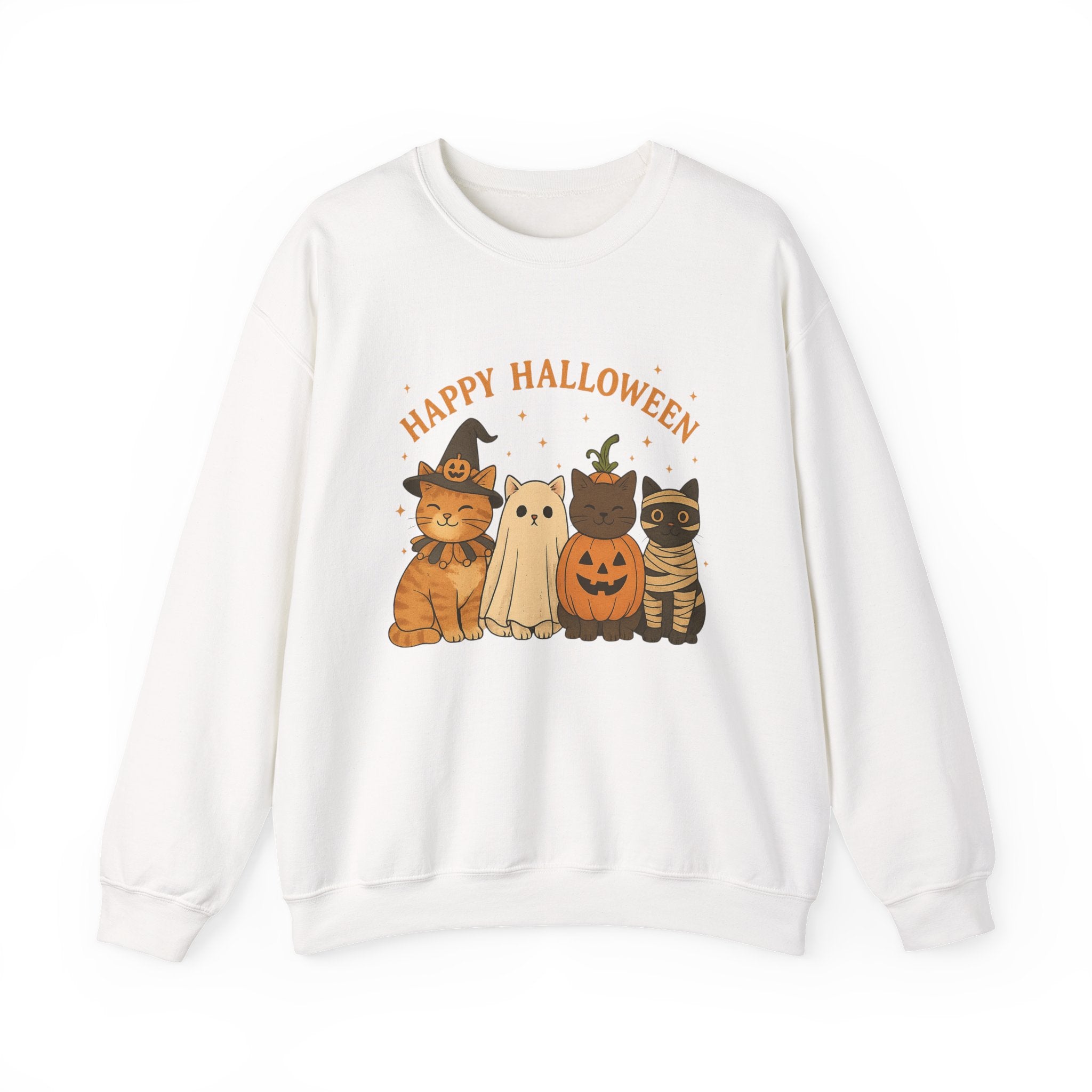 Unisex - Halloween Cat Crewneck Sweatshirt