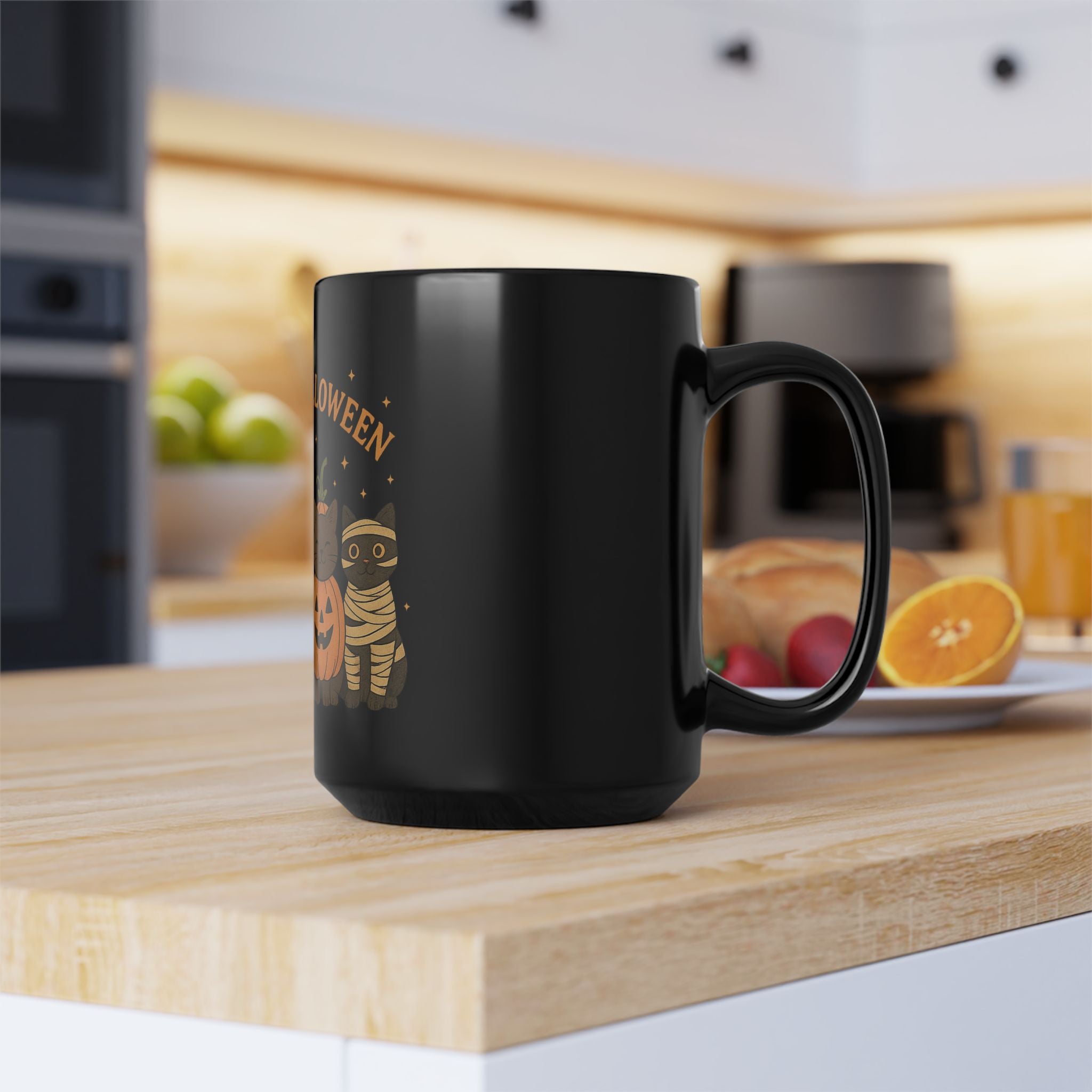 Black - Halloween Cat Mug