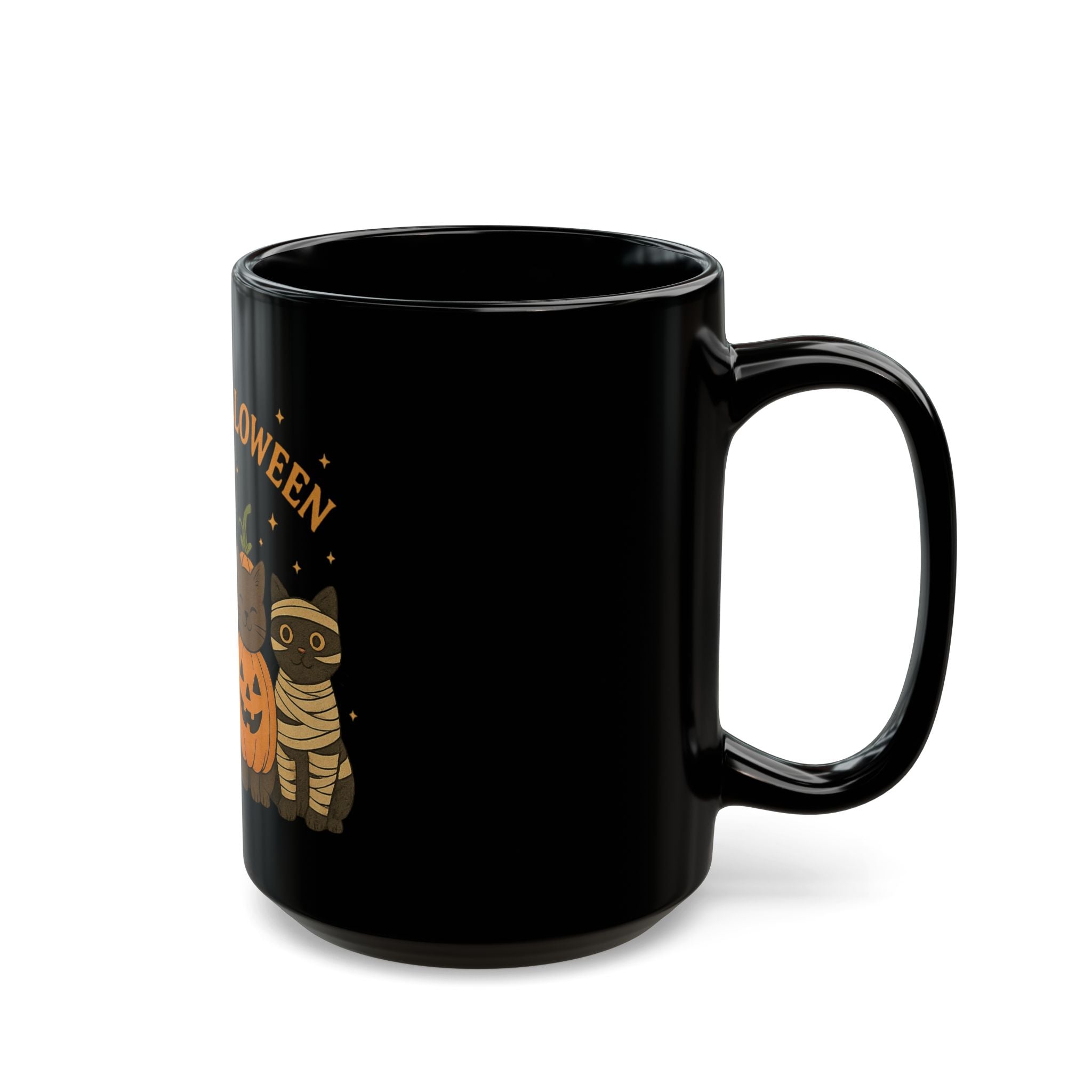 Black - Halloween Cat Mug