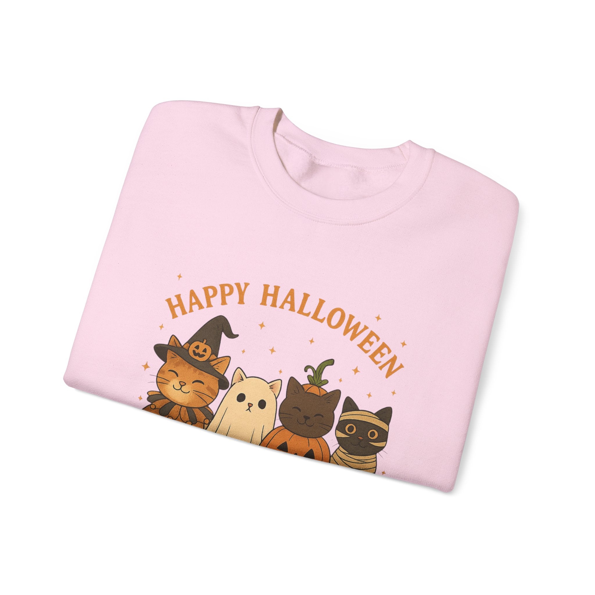 Unisex - Halloween Cat Crewneck Sweatshirt