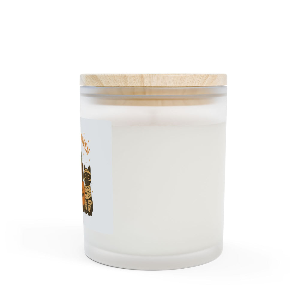 Frosted Glass - Halloween Cat Candle