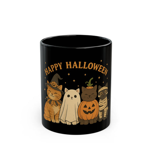 Black - Halloween Cat Mug