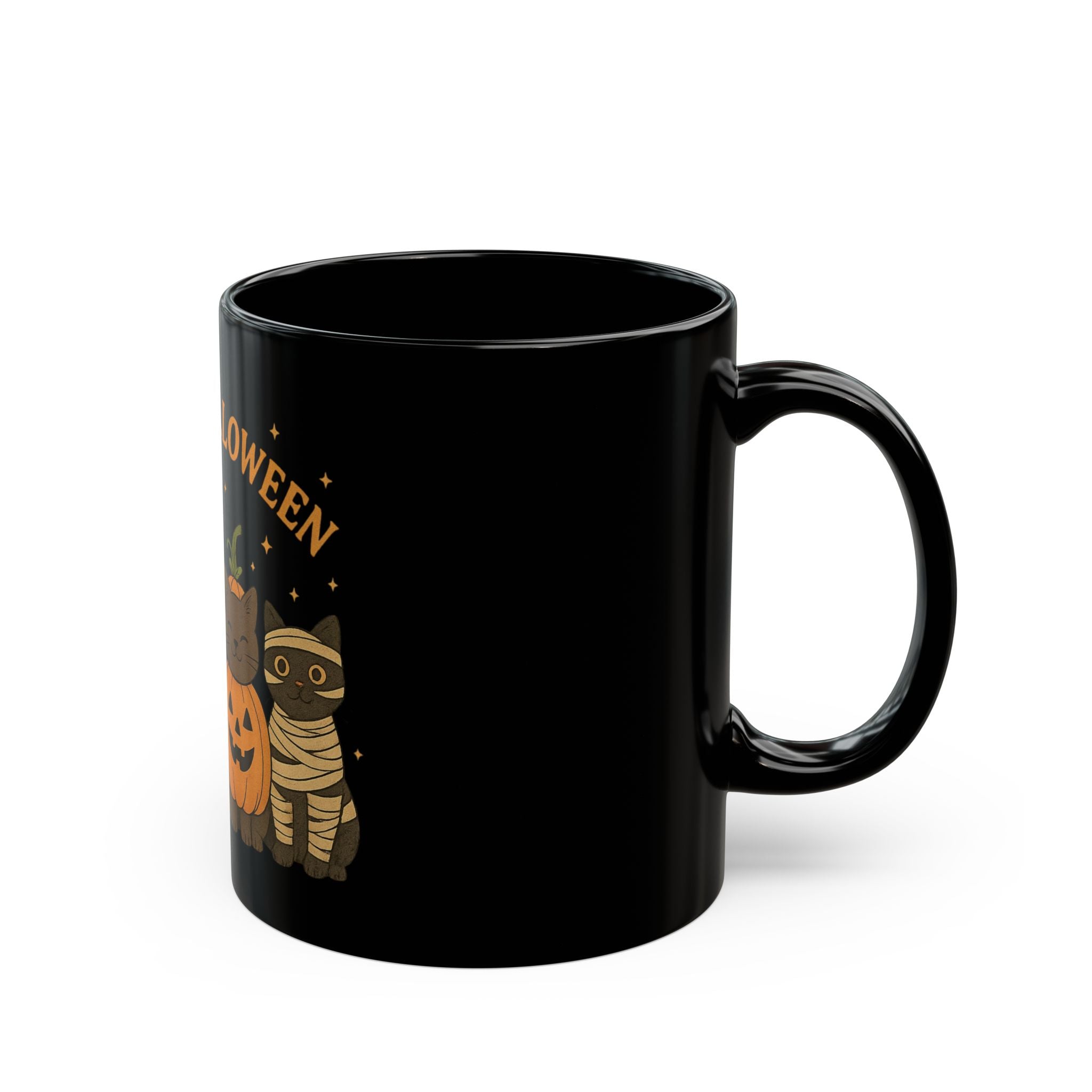 Black - Halloween Cat Mug