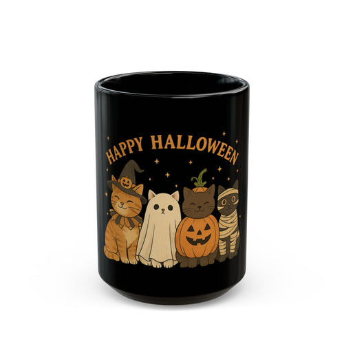 Black - Halloween Cat Mug