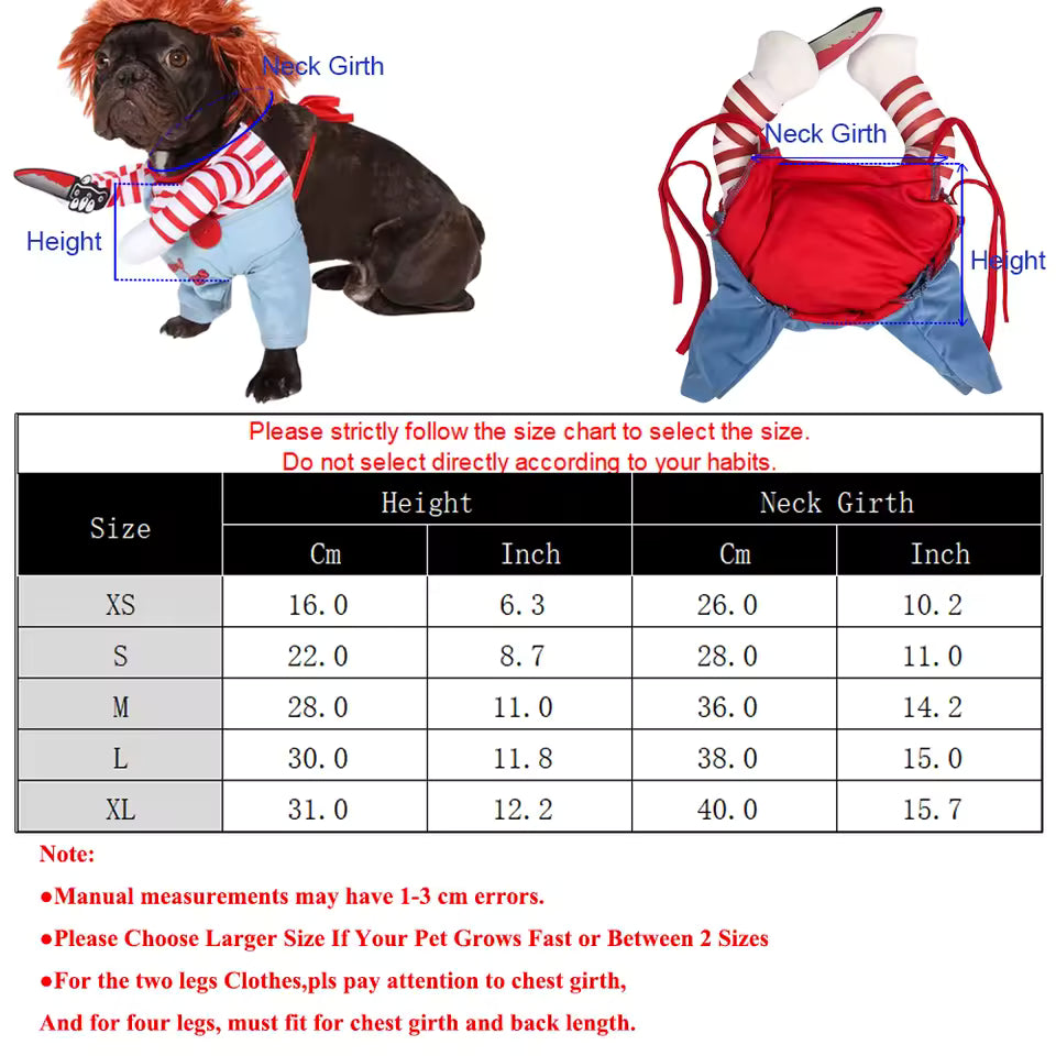 Chucky Pet Costume
